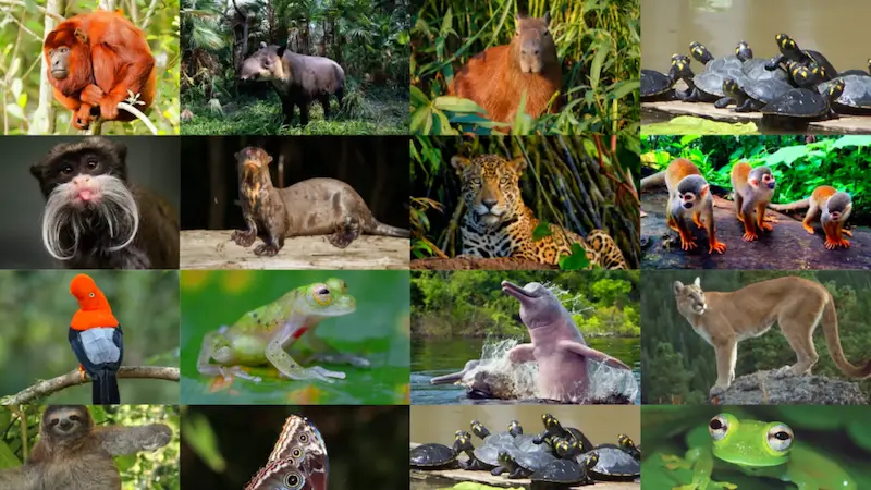What animals live in Peru’s parks