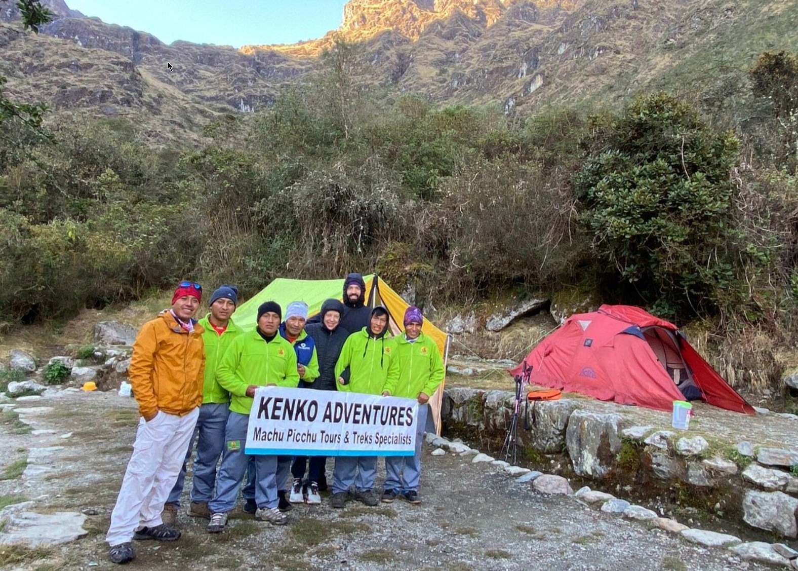 The Inca Trail glamping services of Kenko Adventures