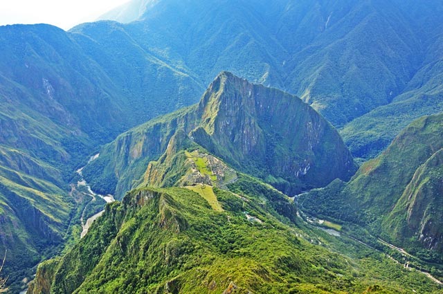 Machu Picchu view from Machu Picchu Mountain
