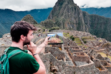 Machu Picchu in the Picture or the Picture in Machu Picchu