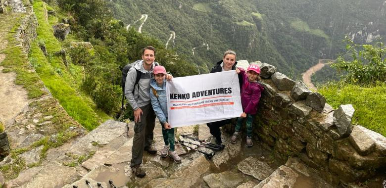 One day inca trail's destination, Machu Picchu a phew steps away from this point.