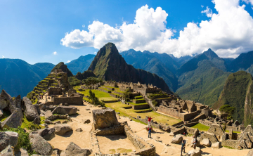 A sunny day on Machu Picchu's citadel.