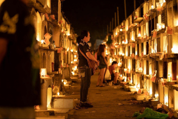 Celebration of day of the dead in Peru