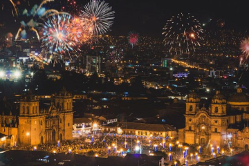Celebration of new year in Peru