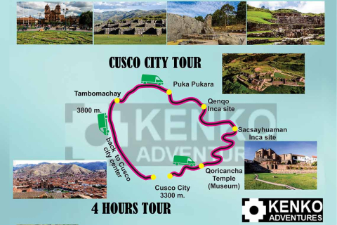 Map Cusco City Tour